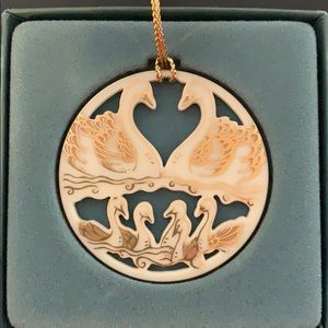 Lenox seven swans ornament